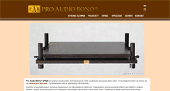Desktop Screenshot of proaudiobono.pl