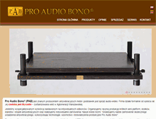 Tablet Screenshot of proaudiobono.pl